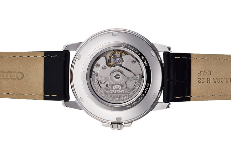 RA-AA0C04B | ORIENT: Mechanical Contemporary Watch, Leather Strap 