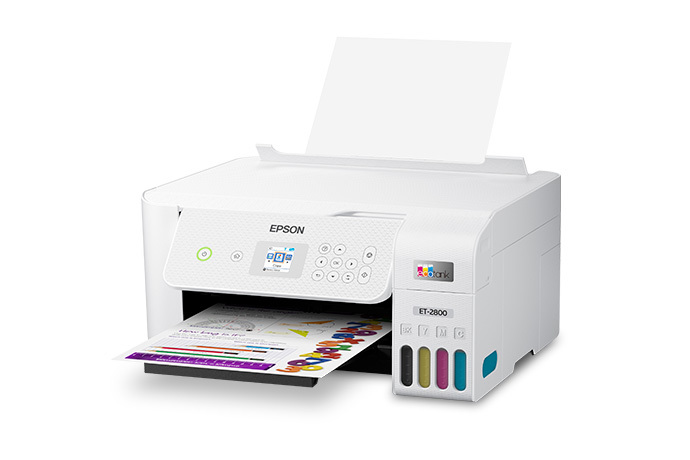 Epson EcoTank ET-2800 Impresora Supertank inalámbrica a color todo en uno  sin cartuchos con escaneo y copia, la impresora básica ideal para el hogar