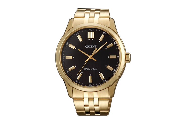 Orient quartz gold watch new arrivals