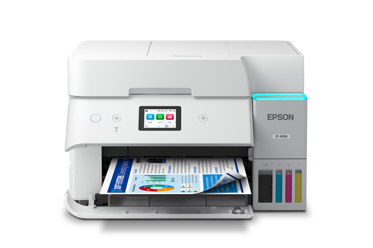 EcoTank ET-4958 Wireless All-in-One Color Supertank Printer – White