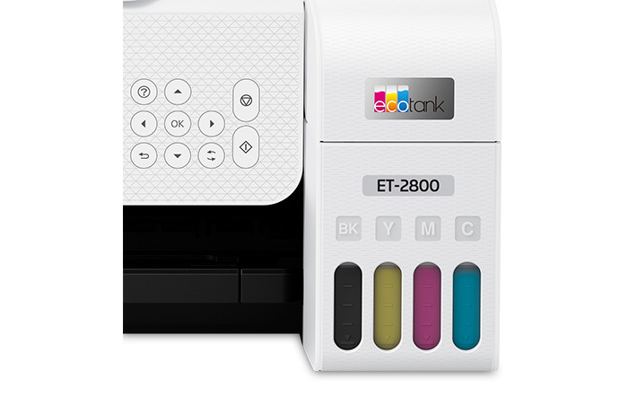 EcoTank ET-2800 Wireless Color All-in-One Cartridge-Free Supertank Printer with Scan and Copy - Certified ReNew