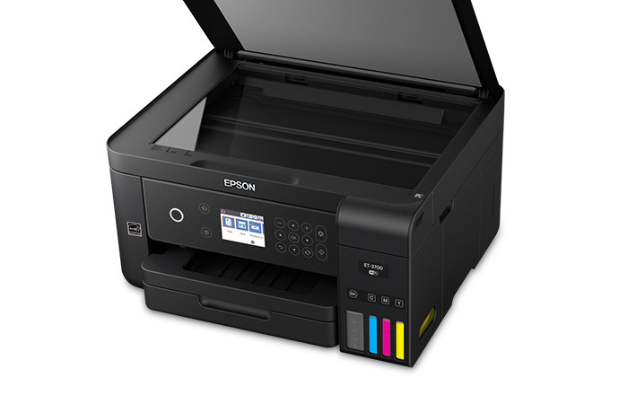 Epson WorkForce ET-3750 Impresora multifunción a color EcoTank,  inalámbrica, con súpertanque y escáner, copiadora y ethernet