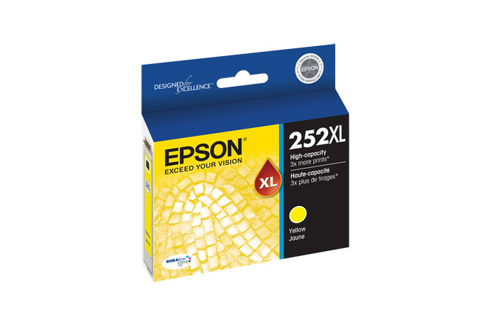 Epson 252XL, Yellow Ink Cartridge, High