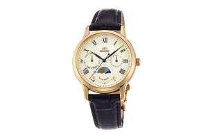 ORIENT: Quartz Classic Watch, Leather Strap - 34.8mm (RA-KA0003S)
