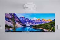 BrightLink projecting onto a classroom display