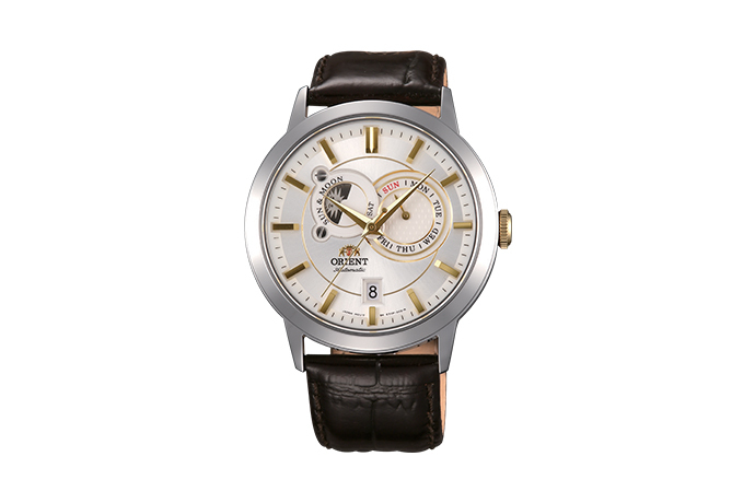 ORIENT: Mechanical Contemporary Watch, Leather Strap - 41.5mm (ET0P004W)