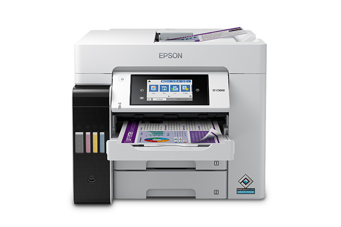 WorkForce Pro ST-C5000 Supertank Color MFP, Copy/Fax/Print/Scan
