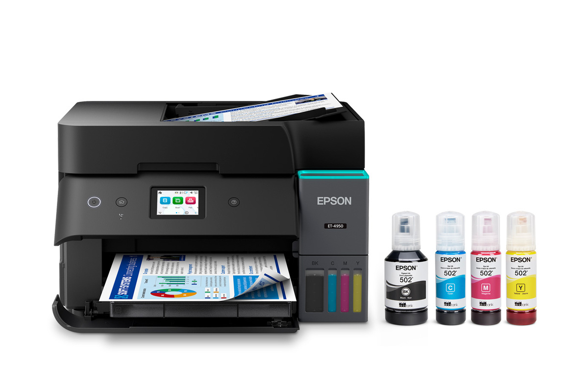 EcoTank ET-4950 Wireless All-in-One Colour Supertank Printer – Black