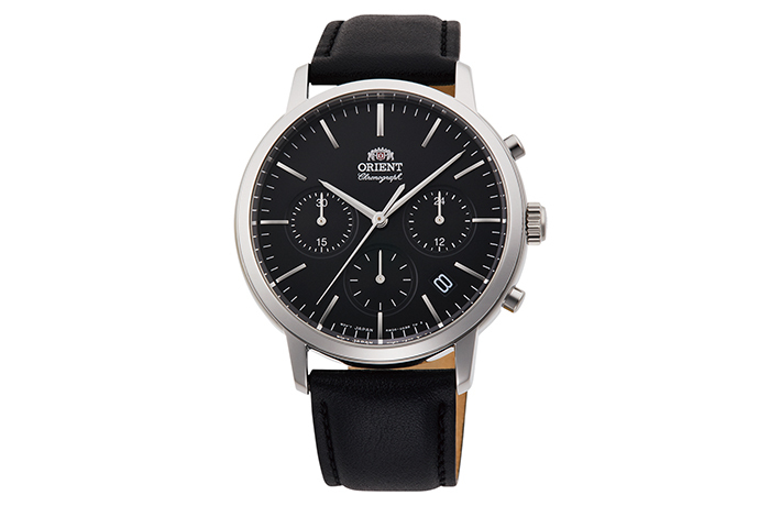 ORIENT: Quartz Contemporary Watch, Leather Strap - 40.4m (RA-KV0303B)