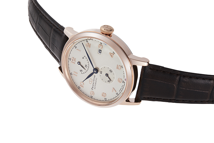 ORIENT STAR: Mechanical Classic Watch, Leather Strap - 38.7mm (RE-AW0003S)