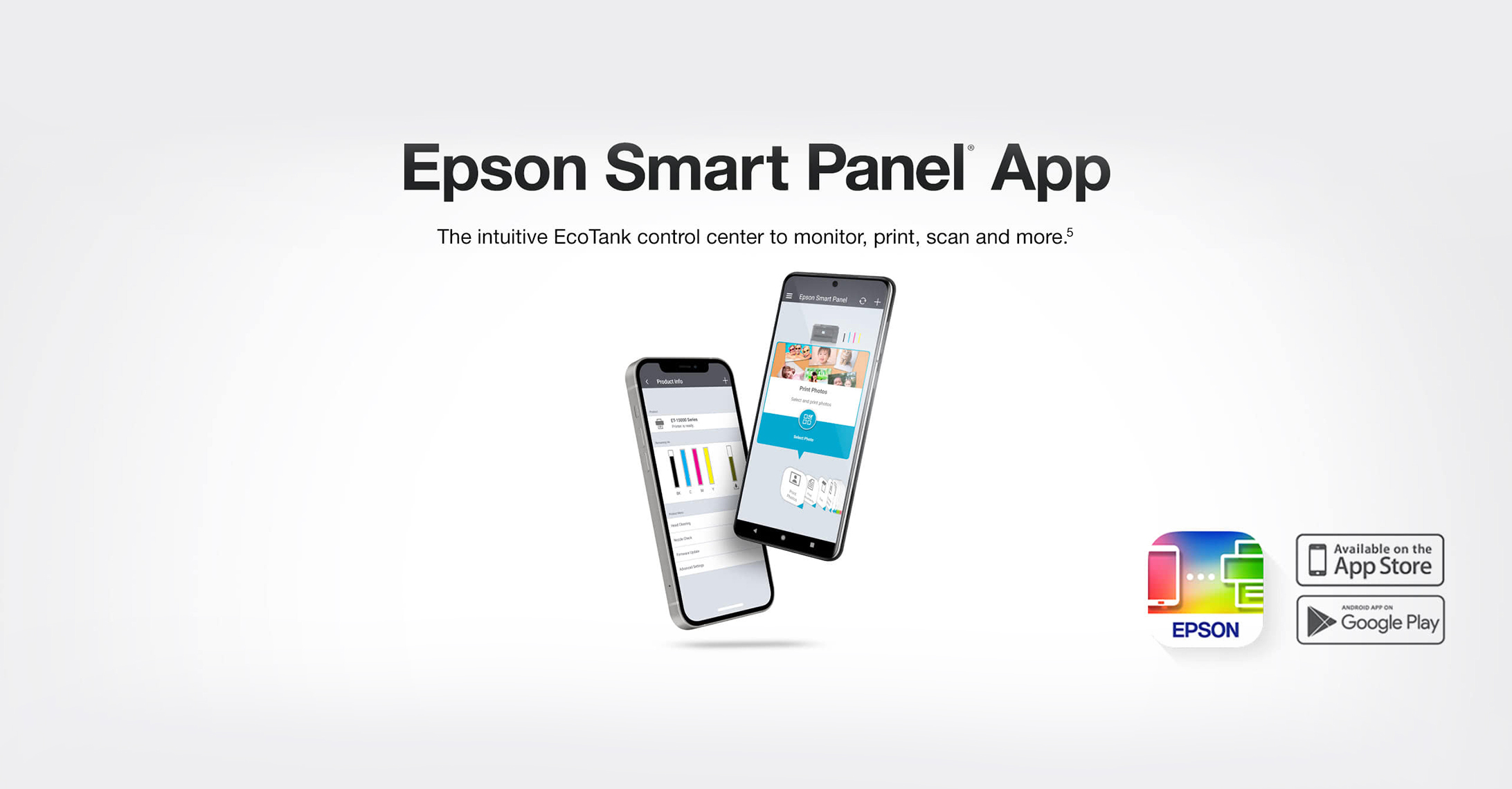 Epson Smart Panel App | The intuitive EcoTank control center to monitorprintand more.