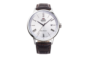 ORIENT: Mechanische Modern Uhr, Leder Band - 42.4mm (RA-AC0J06S)