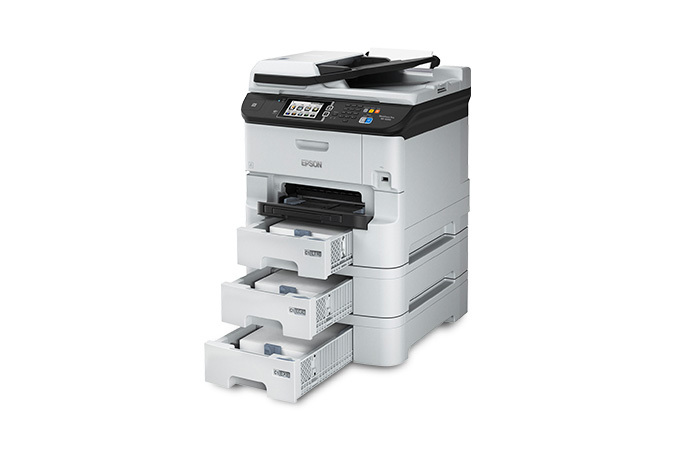 Impresora multifunción inalámbrica Epson Workforce Pro WF-4830 con  impresión automática a doble cara, copia, escaneo y fax, ADF de 50 páginas,  capacidad de papel para 500 hojas y pantalla táctil a color