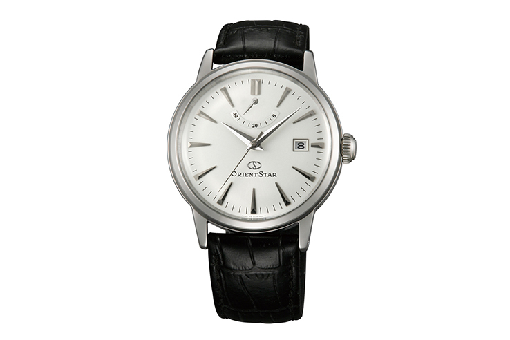 ORIENT STAR: Mechanical Classic Watch, Leather Strap - 38.5mm (AF02004W)