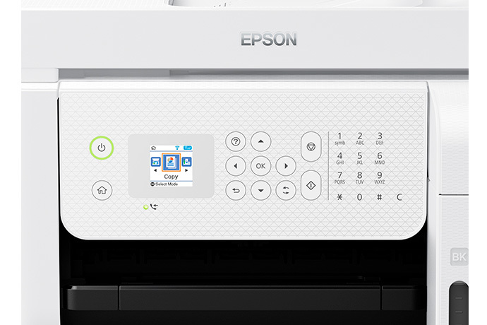  Epson EcoTank Pro ET-5800 Wireless Color All-in-One Supertank  Printer with Scanner, Copier, Fax and Ethernet, White : Office Products