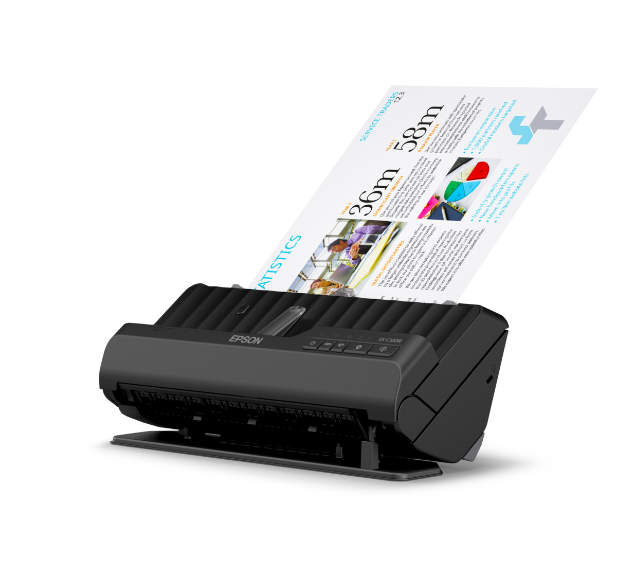 Epson WorkForce ES-C320W Wi-Fi Portable Sheet-fed Document Scanner