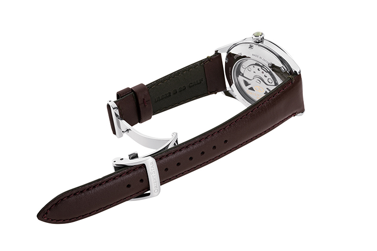 ORIENT STAR: Klasyczny zegarek mechaniczny, skórzany pasek — 40,4 mm (RE-AT0202E)