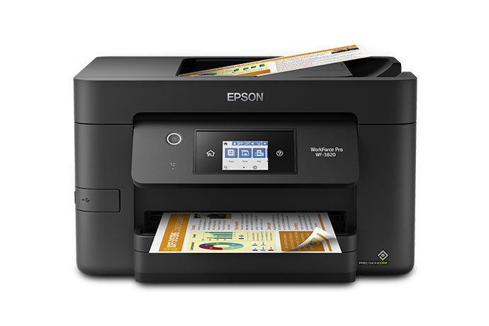 Fax and Wi-Fi Direct Scanner Epson Workforce Pro WF-3730 All-in-One Wireless Color Printer with Copier 