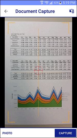 Document Capture preview window