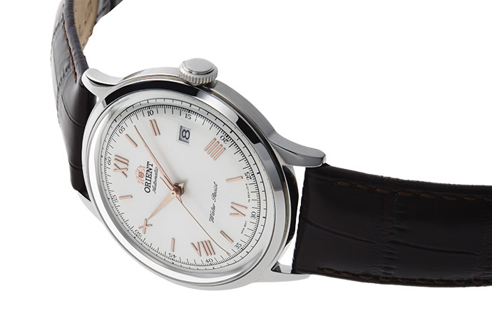 ORIENT: Mechanical Classic Watch, Leather Strap - 40.5mm (AC00008W)