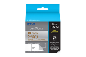 LabelWorks&#153; Clear LC Tape Cartridge ~3/4" Gold on Clear