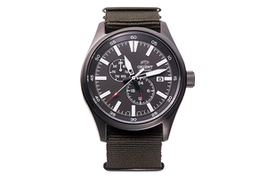 ORIENT: Mechanical Sports Watch, Nylon Strap - 42.4mm (RA-AK0403N)