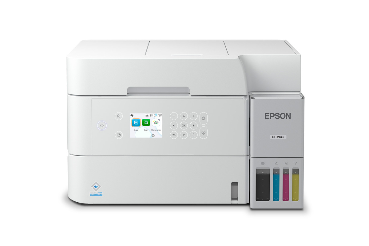 EcoTank ET-3943 Wireless All-in-One Color Supertank Printer – White