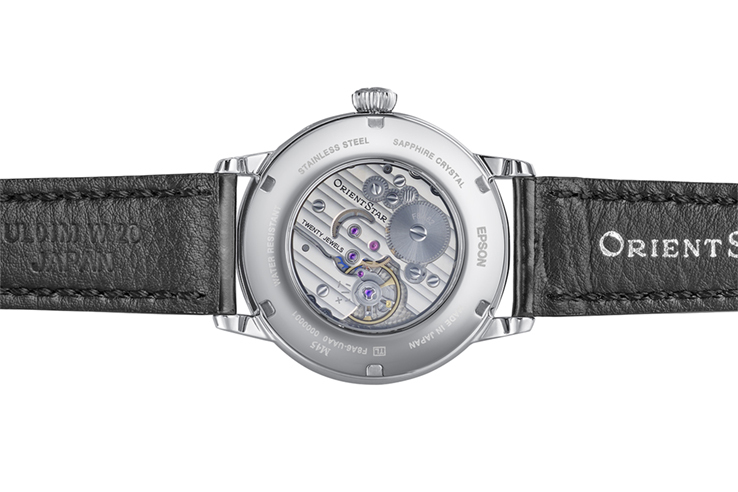 ORIENT STAR: Mechanical Classic M45 Watch, Cordovan Strap - 39.5mm (RE-BW0004S)