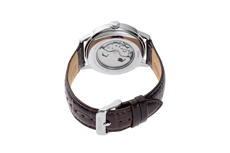 ORIENT: Mechanical Classic Watch, Leather Strap - 41.5mm (RA-AK0805E)