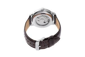 ORIENT: Mechanical Classic Watch, Leather Strap - 41.5mm (RA-AK0805E)