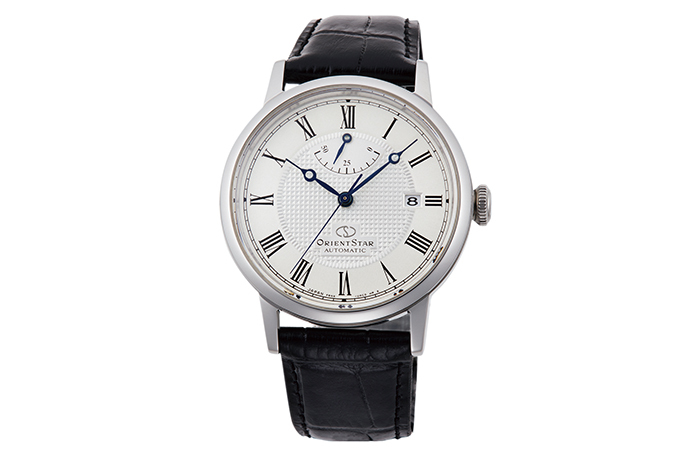 ORIENT STAR: Mechanical Classic Watch, Leather Strap - 38.7mm (RE-AU0002S)