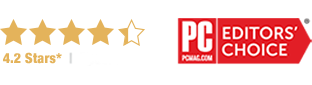 4.2 Stars*; PCMag.com Editors' Choice