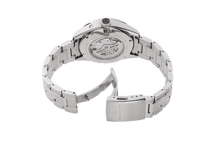 ORIENT STAR: Mecánico Contemporary Reloj, Metal Correa - 41.0mm (RE-AY0001B)
