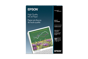 High Quality Ink Jet Paper, 8.5" x 11", 100 sheets