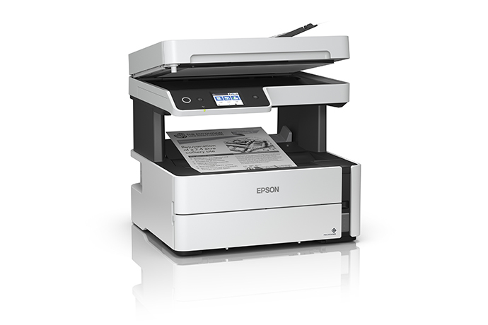 Impresora Multifuncional Epson EcoTank M3170 inalámbrico en blanco y negro  con fax y ADF