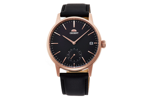 Orient: Cuarzo Contemporary Reloj, Cuero Correa - 40.0mm (GW05003W)