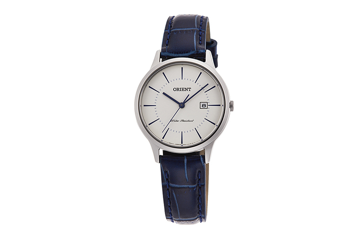 Orient: Cuarzo Contemporary Reloj, Cuero Correa - 40.0mm (GW05003W)