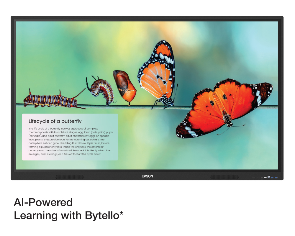 Epson EI-P6501 PowerBoardPRO 165cm (65”) 4K Interactive Flat Panel Display