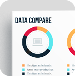 A colorful business chart printed on white office paper