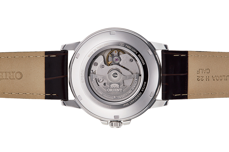 ORIENT: Mechanical Contemporary Watch, Leather Strap - 41.9mm (RA-AA0C06E)