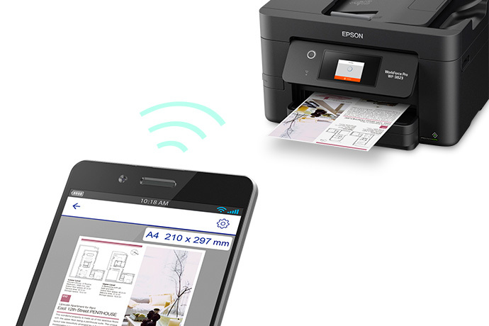 Workforce Pro Wf 3823 Wireless All In One Printer Products Epson Us 1919