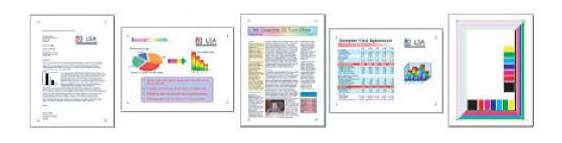Print Patterns used for Colour Inkjet Testing example