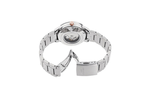 ORIENT: Mecánico Contemporary Reloj, Metal Correa - 32.0mm (RA-NB0103B)