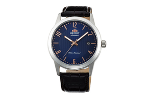 Orient: Mecánico Contemporary Reloj, Cuero Correa - 41.0mm (AC05007D)