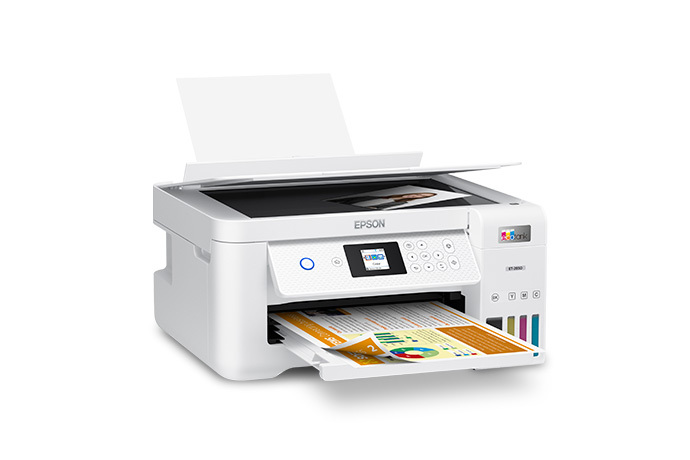 EcoTank ET-2850 Wireless Color All-in-One Cartridge-Free Supertank Printer with Scan, Copy and Auto 2-sided Printing - Certified ReNew