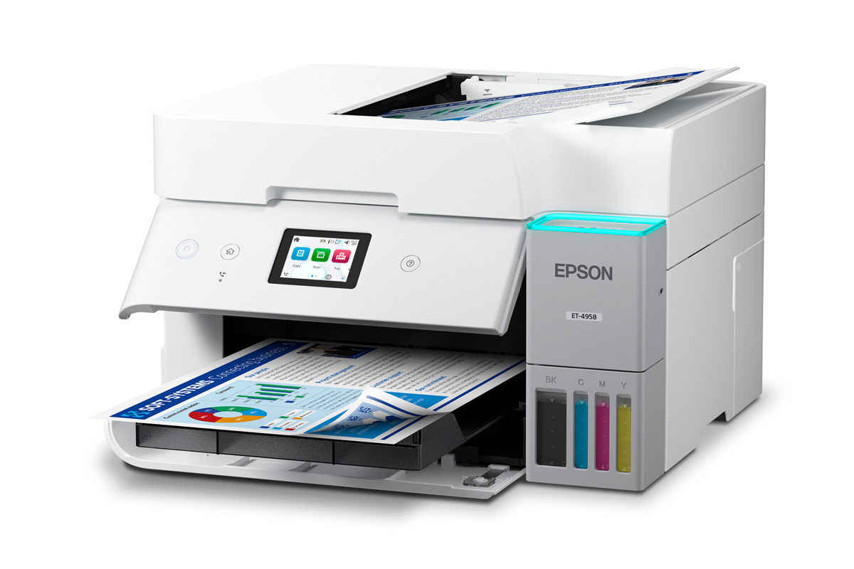 EcoTank ET-4958 Wireless All-in-One Color Supertank Printer – White