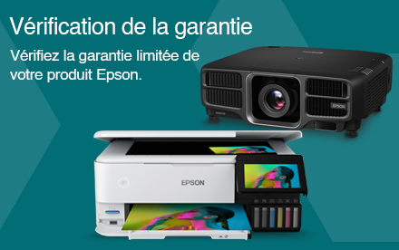 Vérification de la garantie. Vérifiez la garantie limitée de votre produit Epson. 