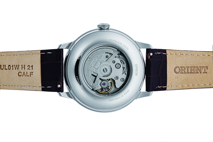 ORIENT: Mechanical Classic Watch, Leather Strap - 41.5mm (RA-AK0805E)