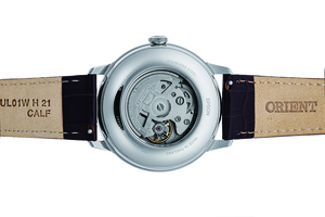 ORIENT: Mechanical Classic Watch, Leather Strap - 41.5mm (RA-AK0805E)