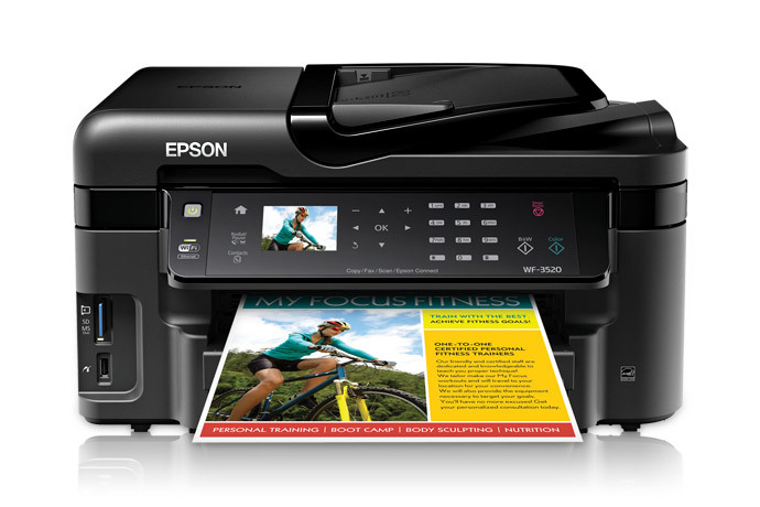  Epson  WorkForce WF  3520  All in One Printer Refurbished 